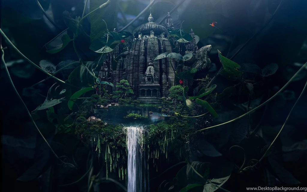 Download Fantasy Castle Strange Landscape Wallpapers