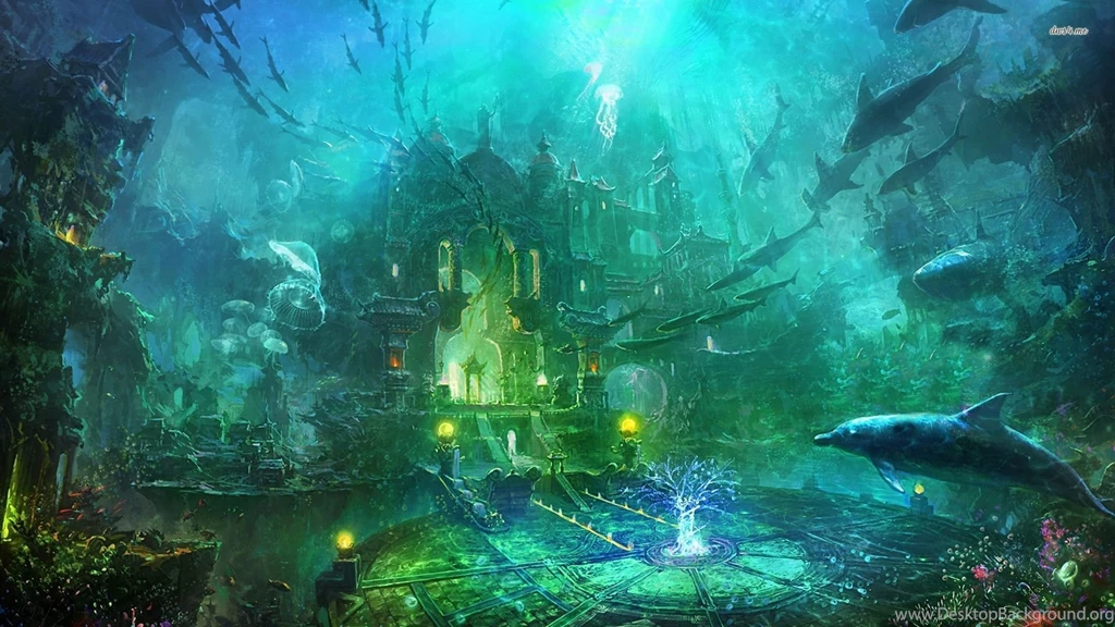 Underwater Castle Wallpapers   Fantasy Wallpapers