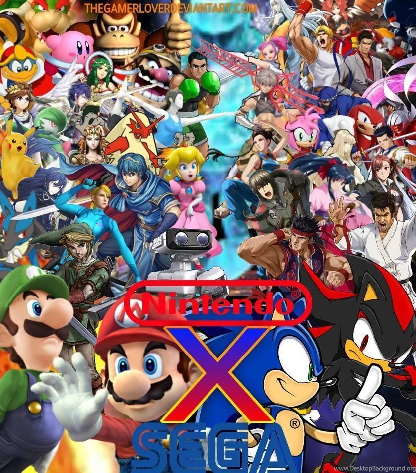 Nintendo X Sega Wallpapers (Remaked) By TheGamerLover On DeviantArt