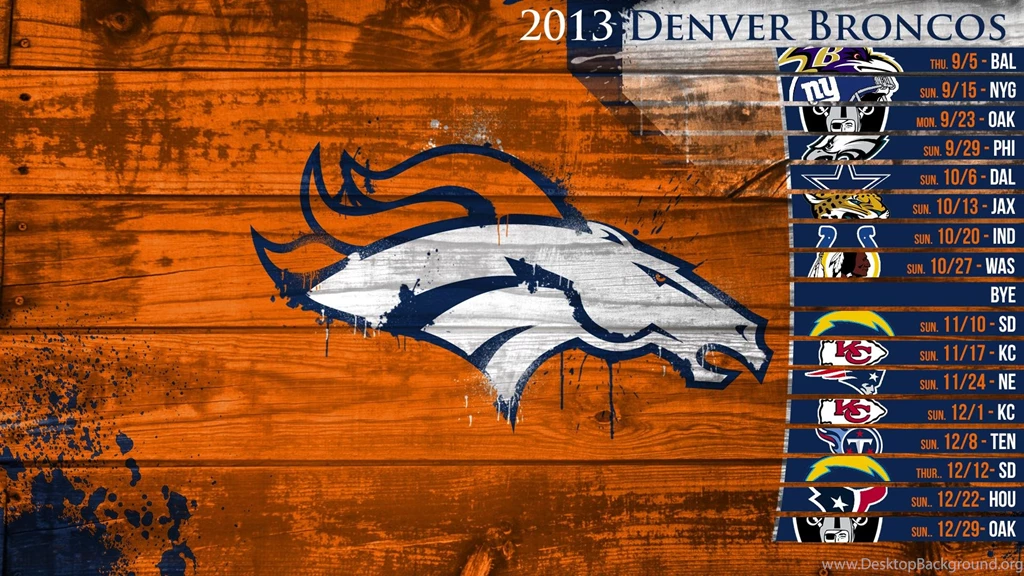 2013 Broncos Schedule Wallpapers