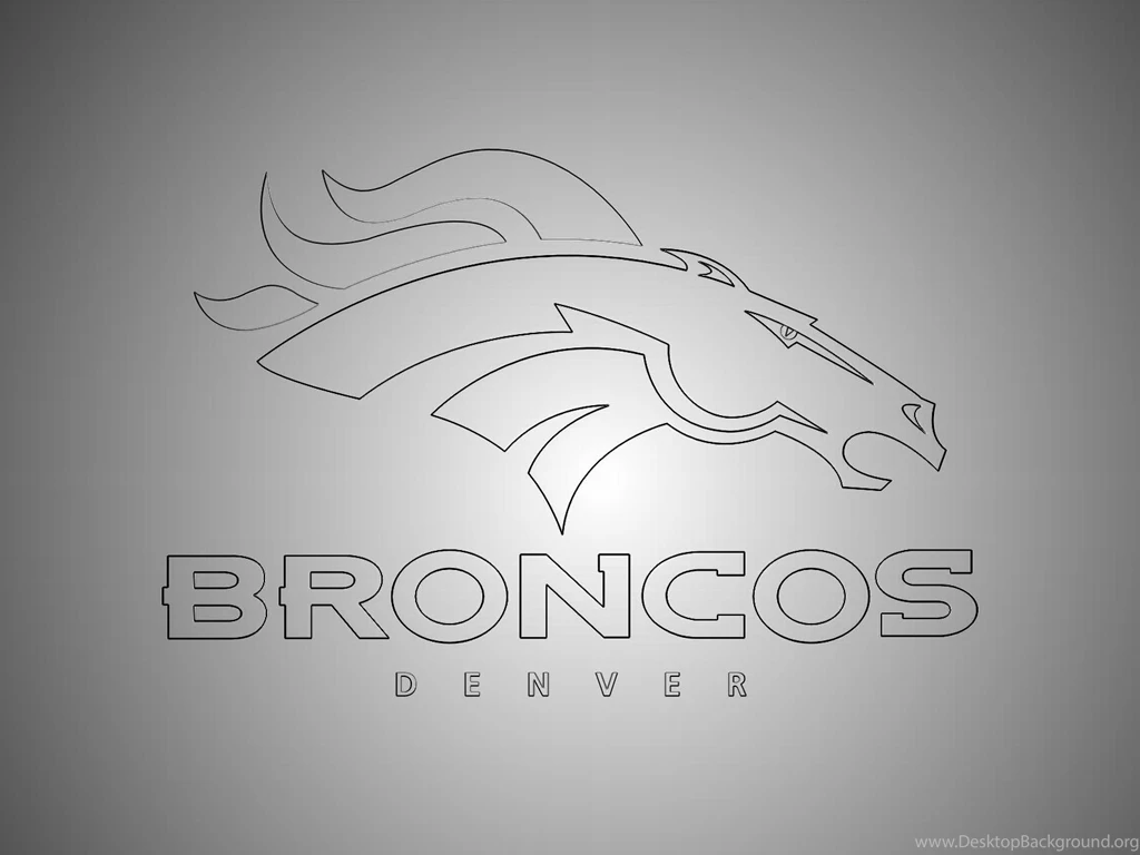 NFL Denver Broncos Silver Grey Logo 1600x1200 DESKTOP NFL / Denver ...