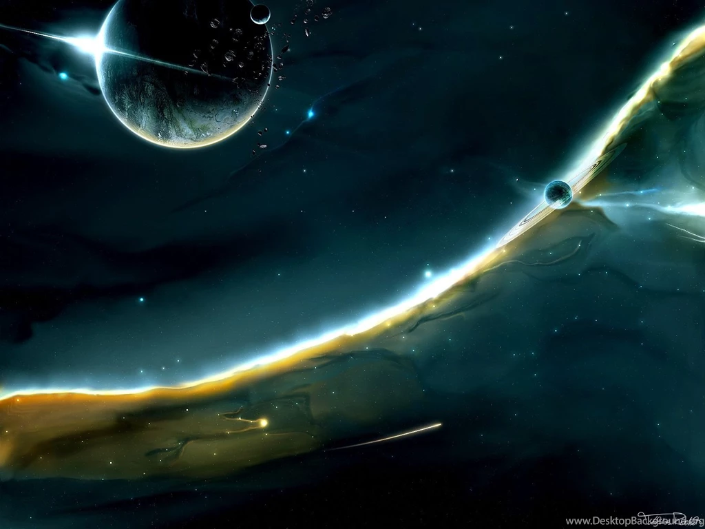 Full HD Wallpapers + Space, By Tobias Roetsch, Planets, Blue