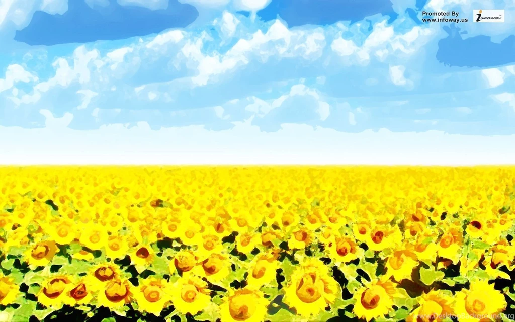 Sunflower Widescreen Wallpapers Watercolour Photo 141 Of 191 ...