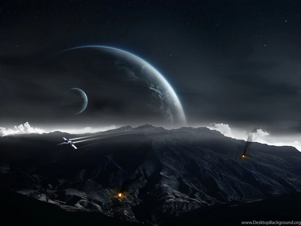 Space Dark Planet Desktop Wallpapers Beautiful Hd (