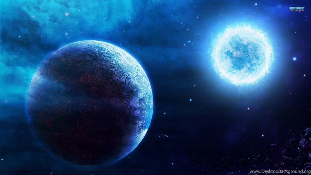 Outer Space Stars And Planets