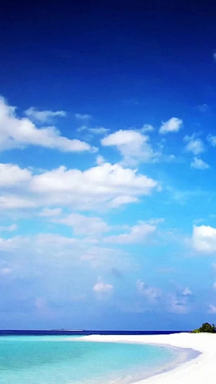 HD Sea Beach Clouds Sky iPhone 6 Backgrounds Downloads 750x1334 ...