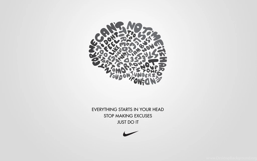 Texts, Sports, Typography, Nike, White Background, Just Do It ...