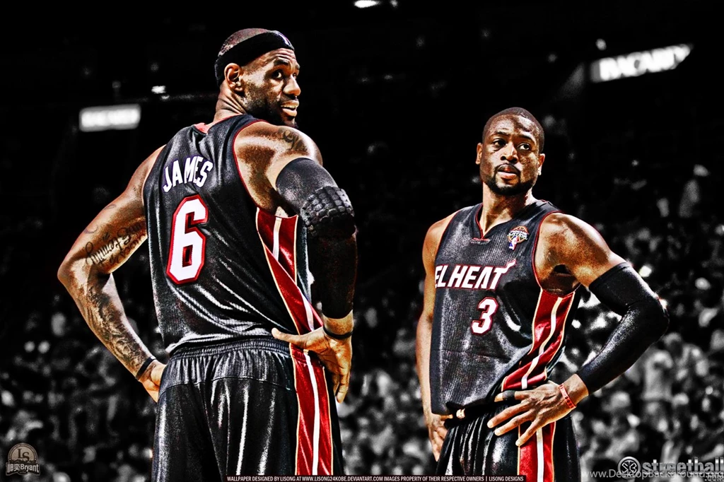 LeBron And D Wade Wallpapers Miami Heat Streetball