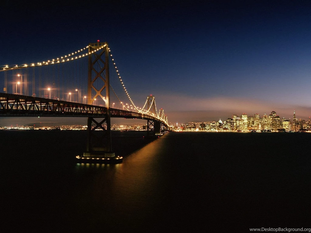 Evening Crossing Bay Bridge San Francisco California   Bridges ...