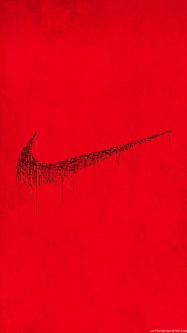 Red Nike Check iPhone 5 Wallpapers (640x1136)