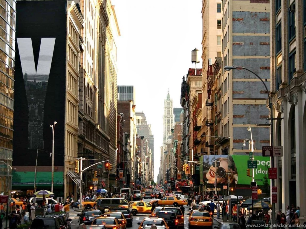 New York City Busy Streets Wallpaper.