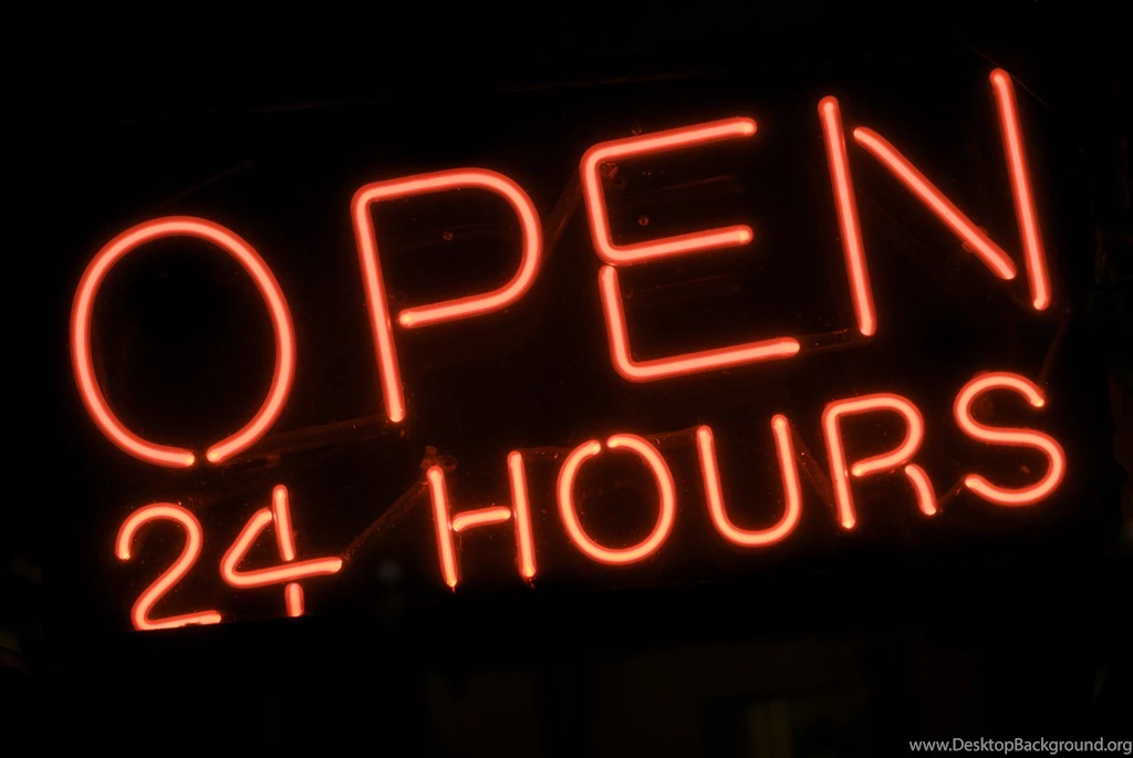 sign open neon time wallpapers desktop background