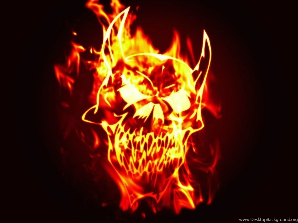 Skulls On Fire Wallpapers