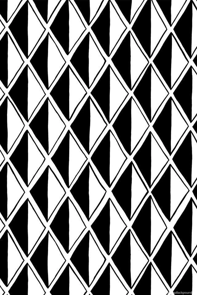 Patterned iPhone Wallpapers – Black Diamonds – Blog Cotton & Flax