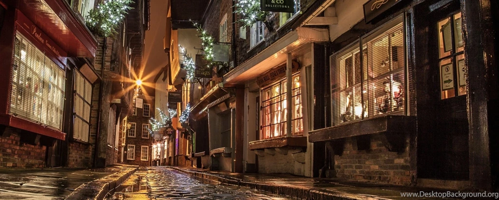 Download Wallpapers 2560x1024 Street, Houses, Road, Paving, Windows ...