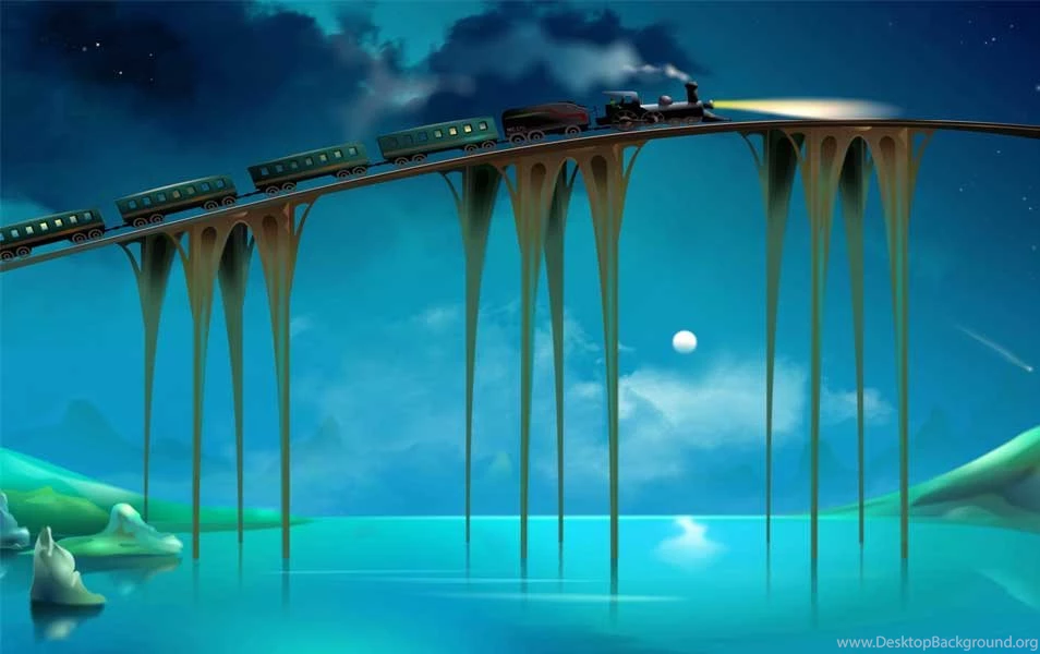 3D Bridge Train Wallpaper.jpg