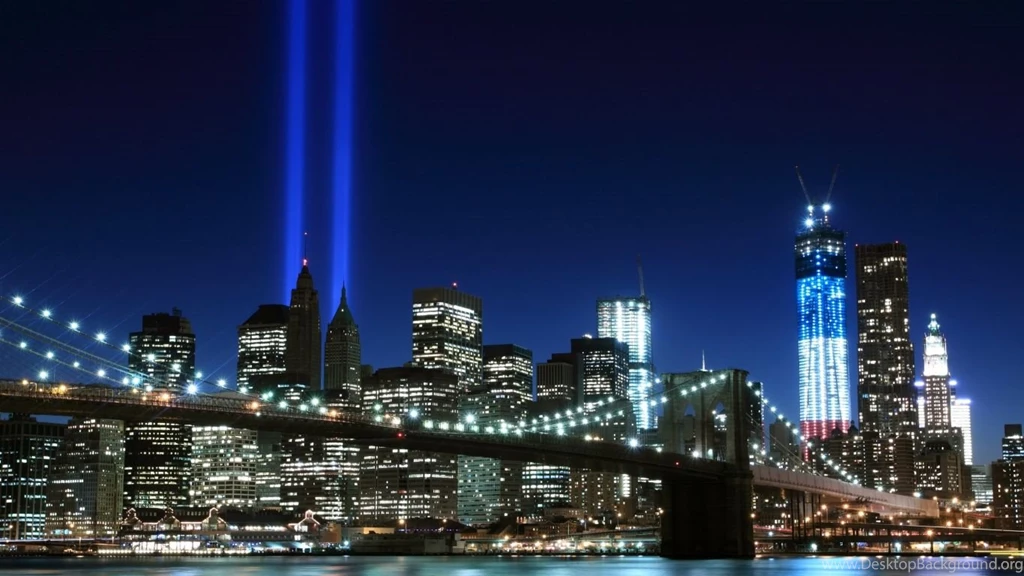 HD Backgrounds Brooklyn Bridge New York City Night View Lights ...