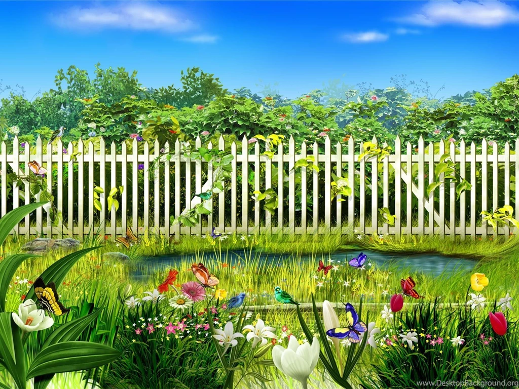Flower Garden Backgrounds Wallpaper, Size: 1600x1200