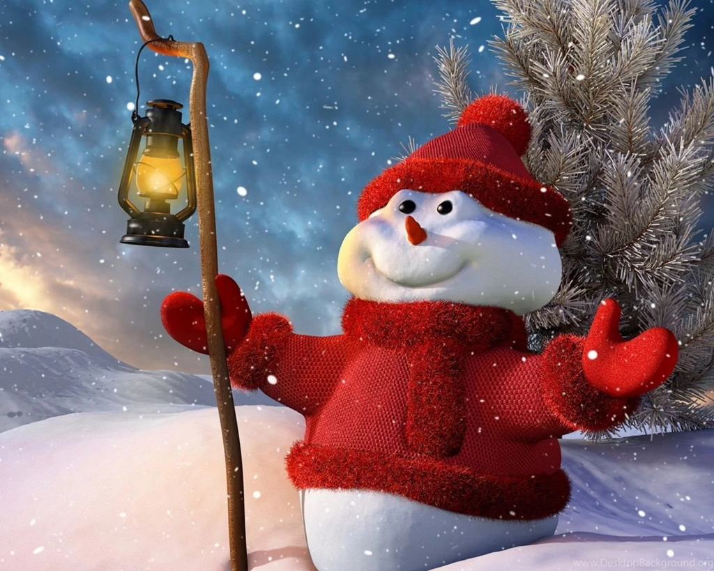 1280x1024 Christmas Snowman Wallpapers
