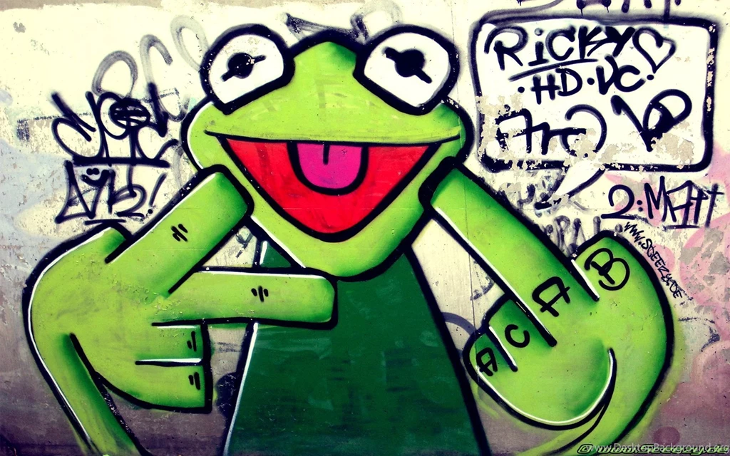 Graffiti : Graffiti Over Brick Wall Mural Wallpaper. Graffiti ...