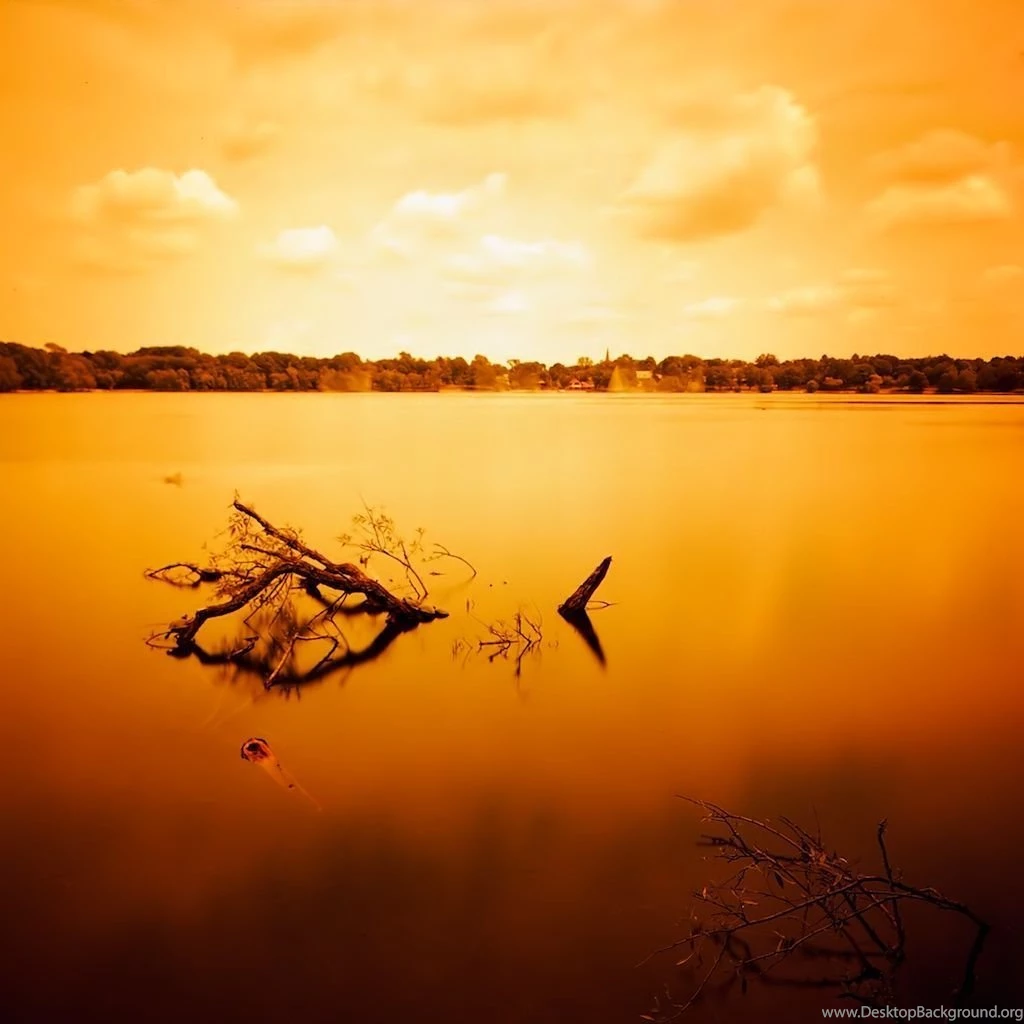Orange Jamaican Landscape iPad Wallpapers