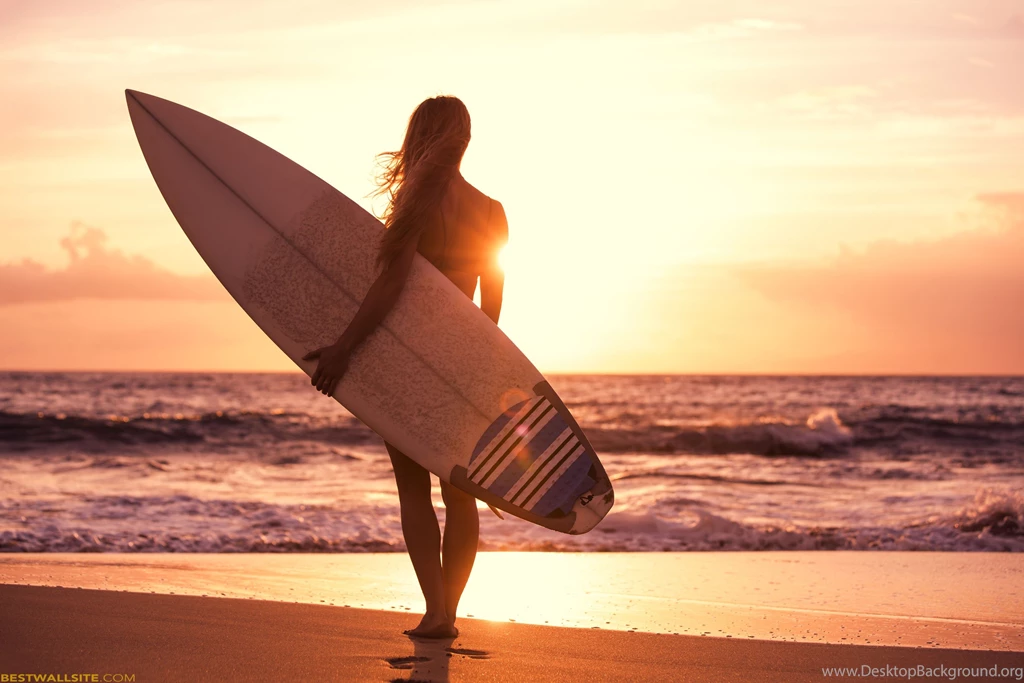 Alone Surfer Girl