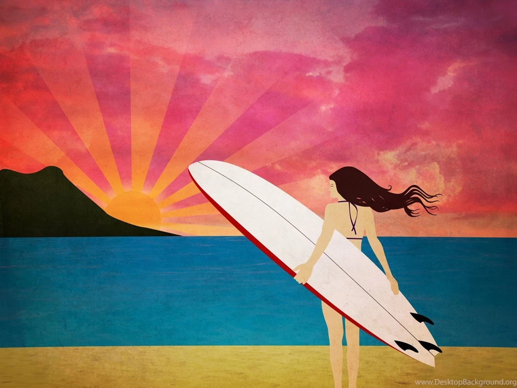 Follow The Sun: Surfer Girl By V collins On DeviantArt
