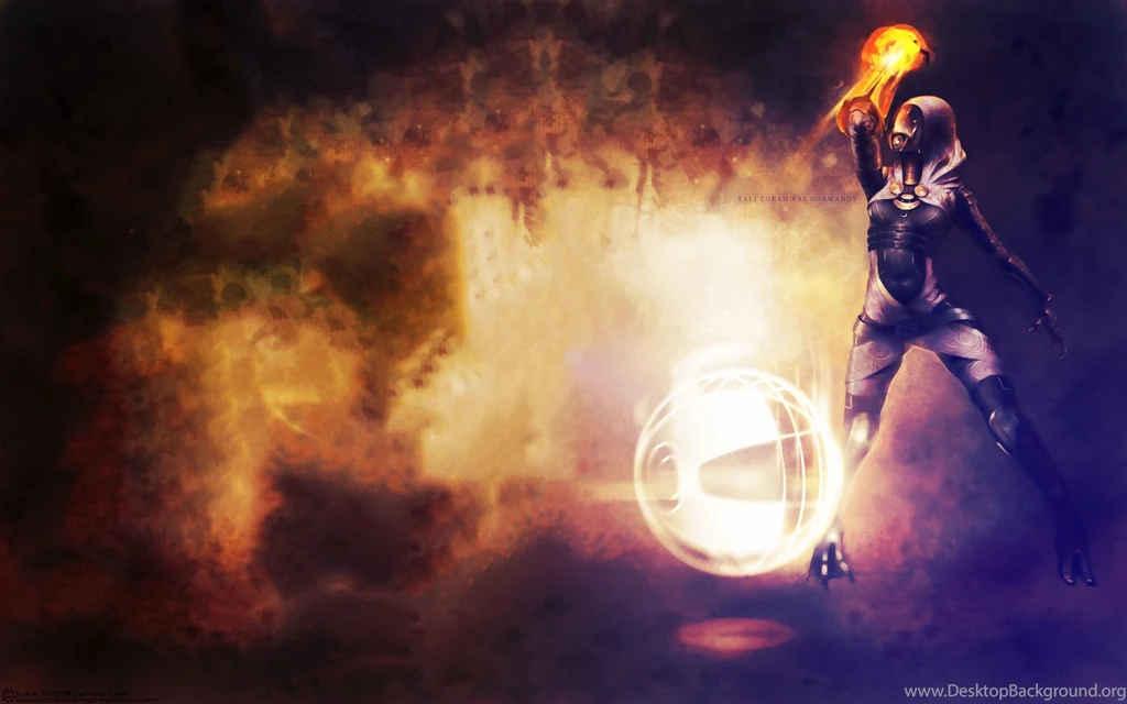 Download Wallpapers 3840x2400 Mass Effect, Tali Zorah, Energy ...