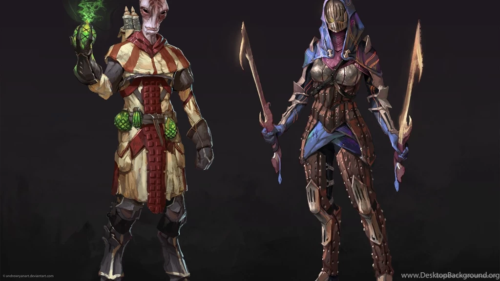 Dragon Effect Mordin And Tali Wallpapers For Samsung Galaxy Tab