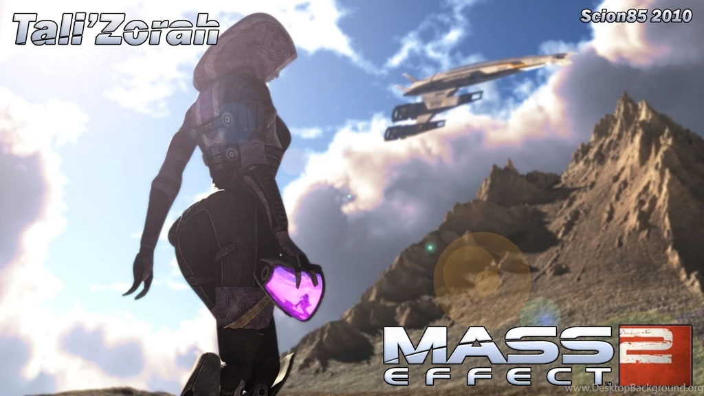Download Wallpapers 1920x1080 Mass Effect 2, Tali Zorah, Normandy ...