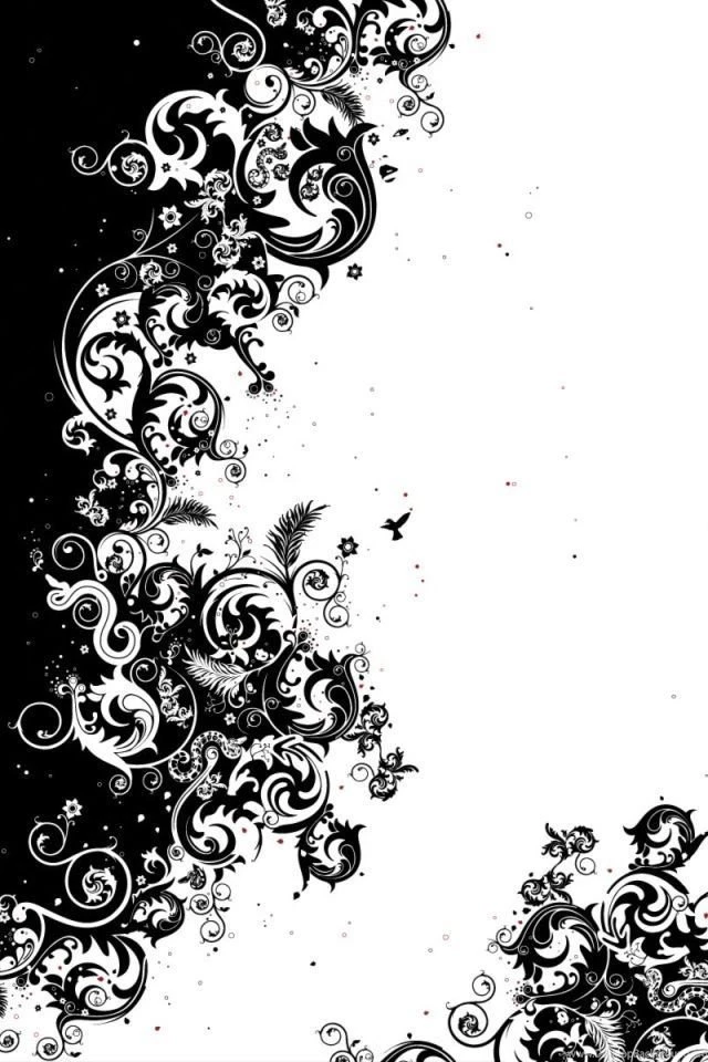 Artistic Black And White Flower Wallpapers