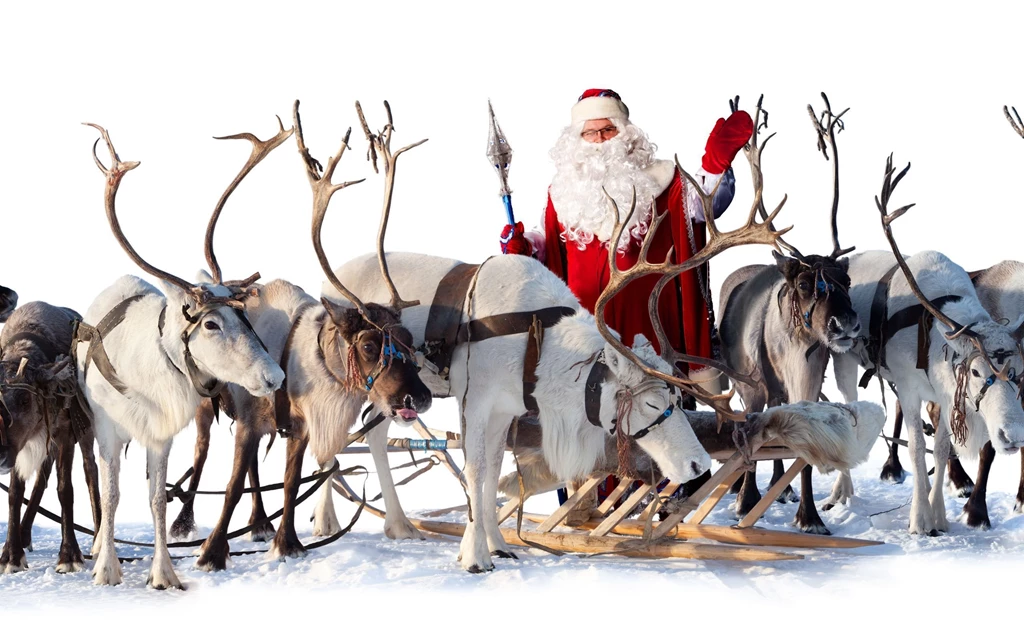 Santa Claus Reindeer Sleigh Wallpapers