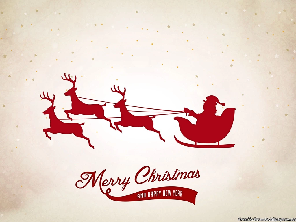 Santa Sleigh Ride Wallpapers