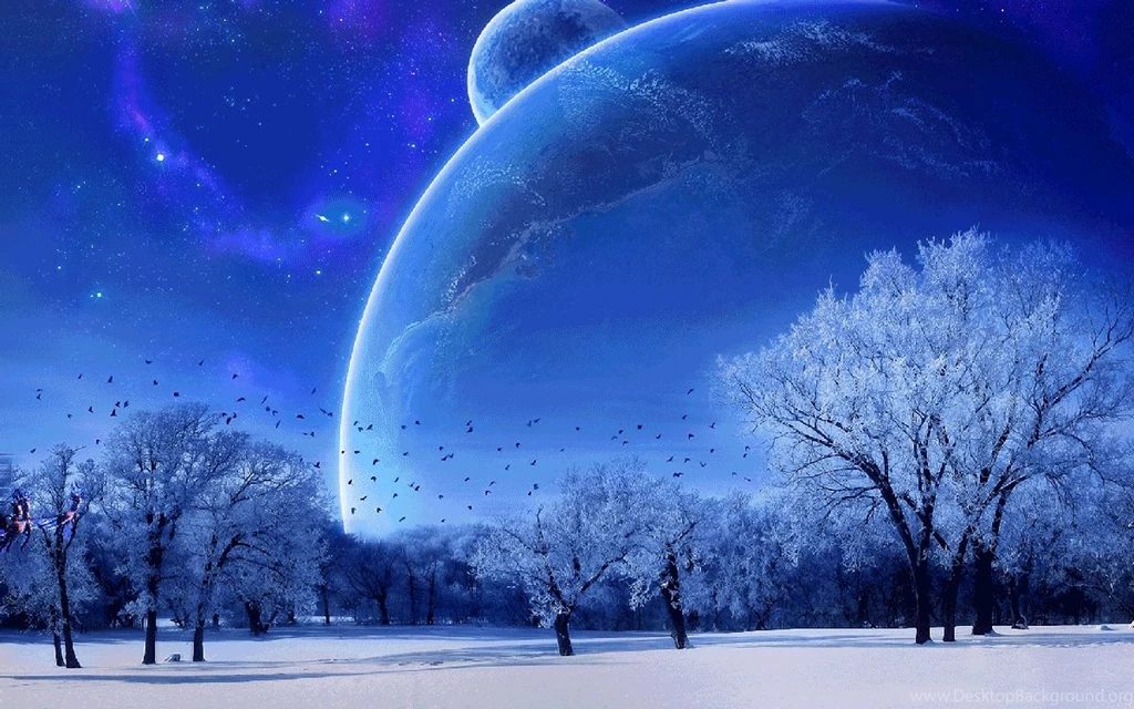 Santa's Sleigh Flying Over A Magical Winter Land Animation, A ...