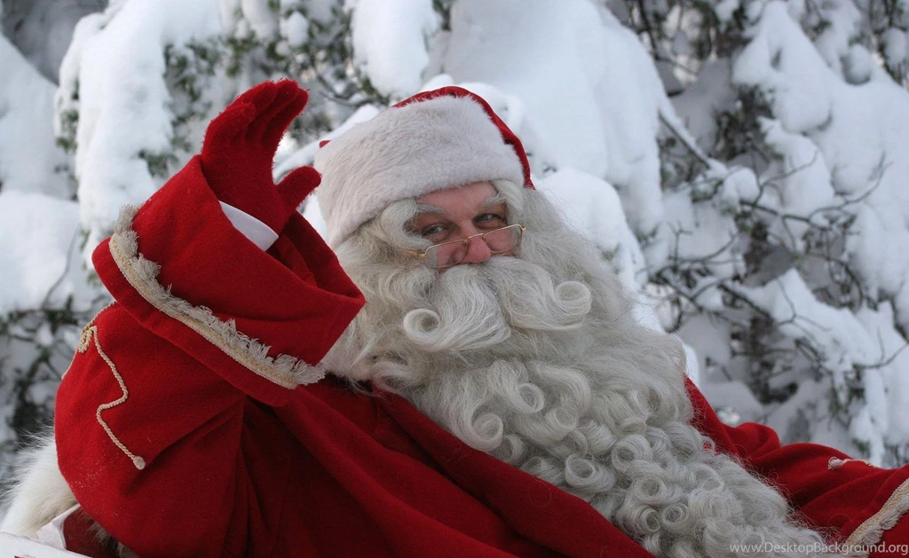 Santa Claus, Sleigh, Hand, Snow, Beard, Glasses, Winter >> HD ...