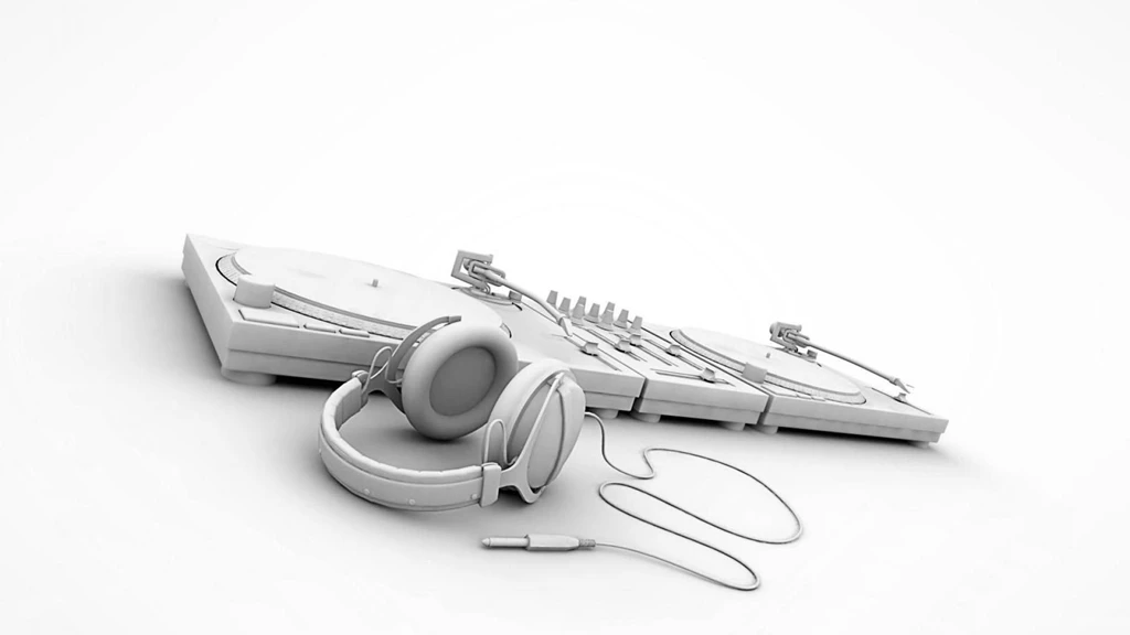 Headphones Music Turntables White Backgrounds Wallpapers (