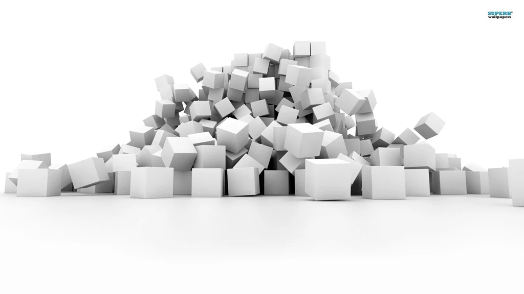 White Cubes Wallpapers 3D Wallpapers