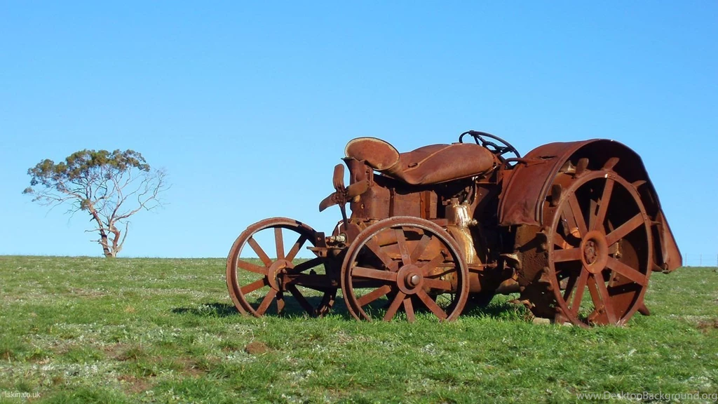 Tractors Rusted Tractor Iskin Co Uk 1366x768 IWallHD Wallpapers HD