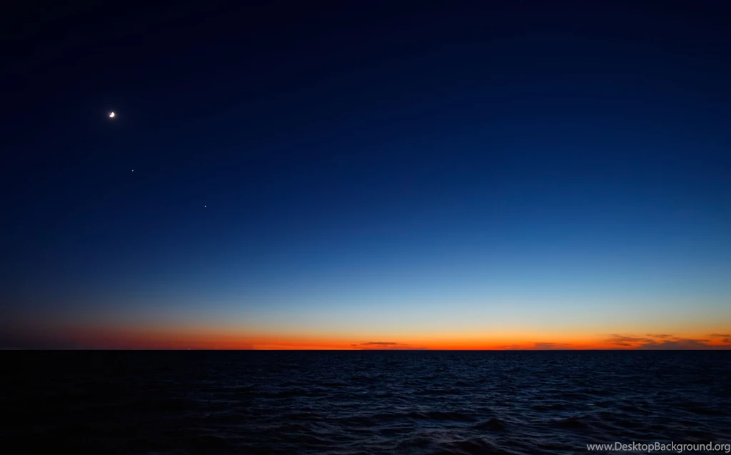 Blue Blue Ocean Cool Sky Sunrise HD Wallpapers