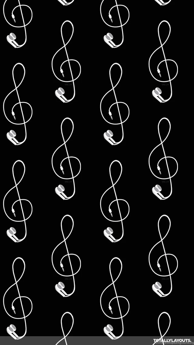 Iphone Headphone Treble Clef Whatsapp Wallpapers Music Whatsapp ...