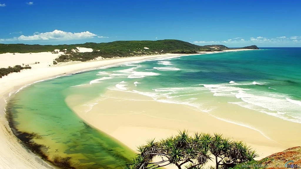 Download Wallpapers Fraser Island, Queensland, Australia (1366 X ...