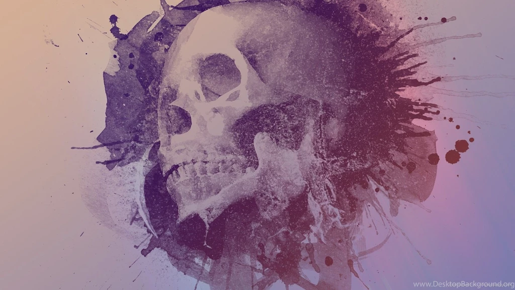 Download 1920x1080 Inked Skull Art Wallpapers
