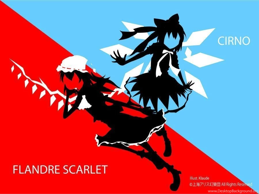 Flandre + Cirno Shadow Wallpapers By Astral carnival On DeviantArt