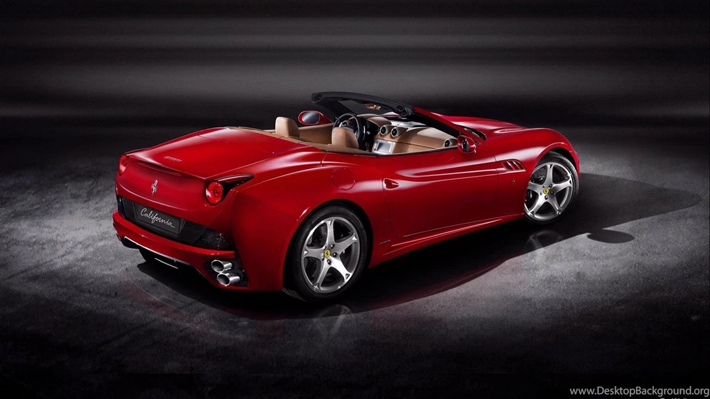 Red Ferrari California Car HD Desktop Backgrounds Wallpapers