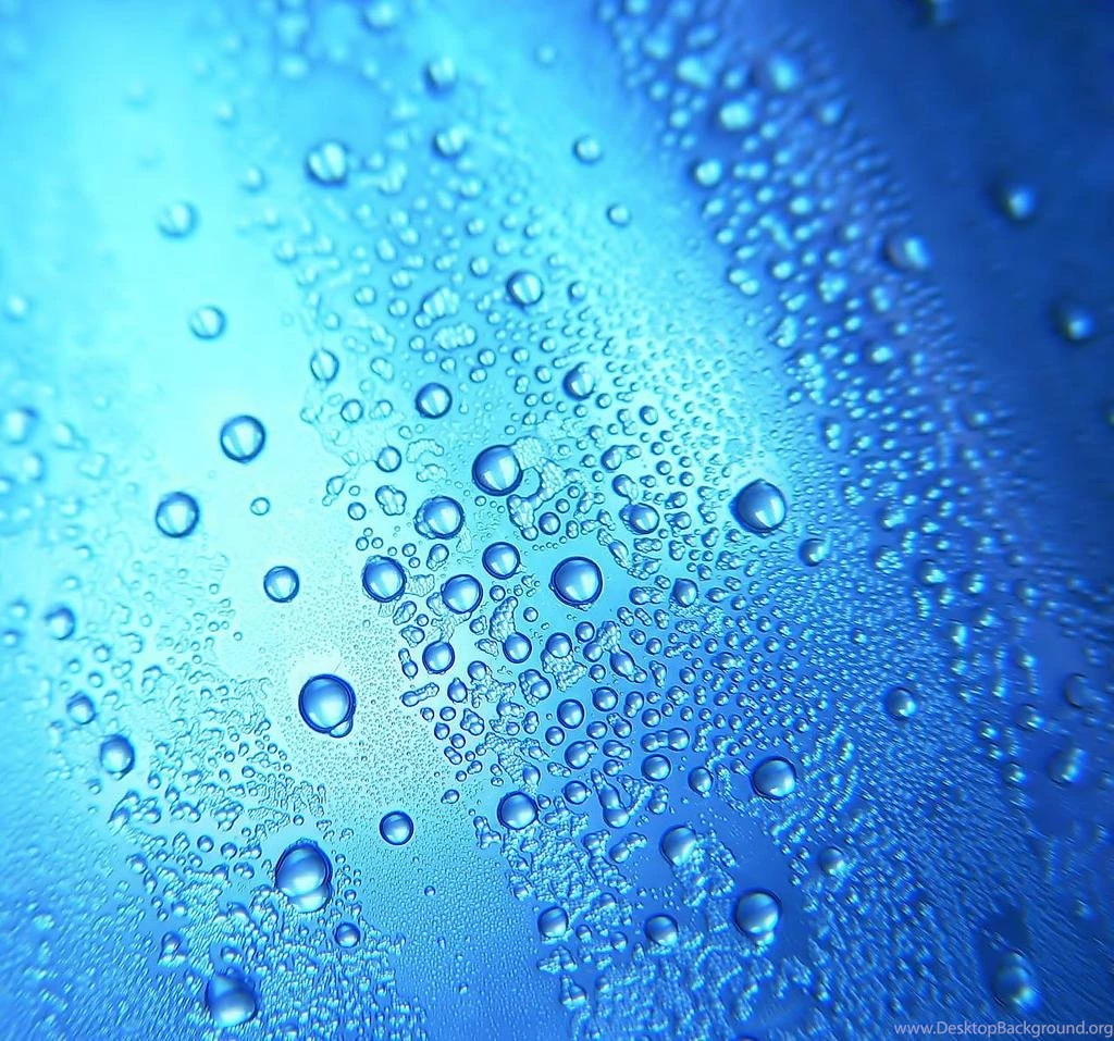 Blue Water Drops Wallpapers