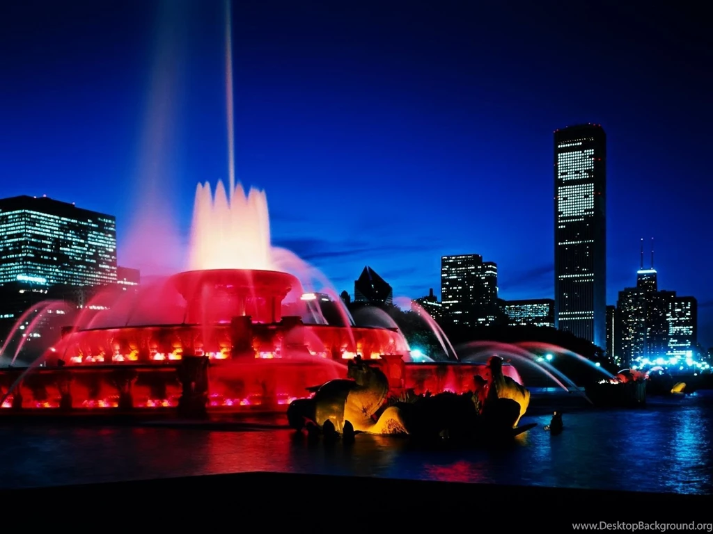 Chicago Night Skyline Wallpapers Full HD