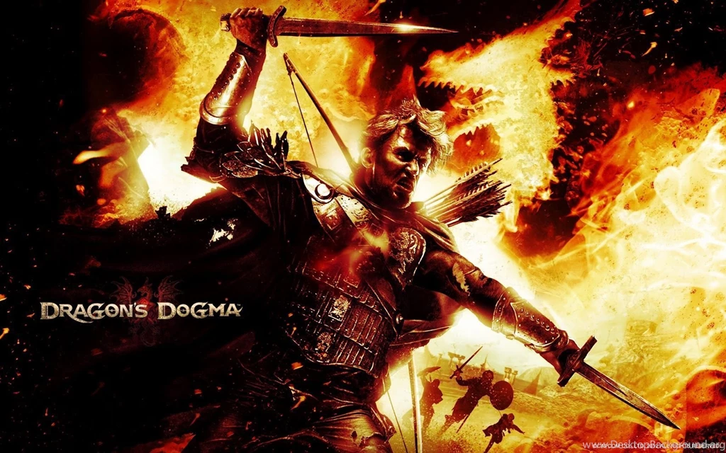Dragons Dogma Warrior Dragon Backgrounds Wallpapers