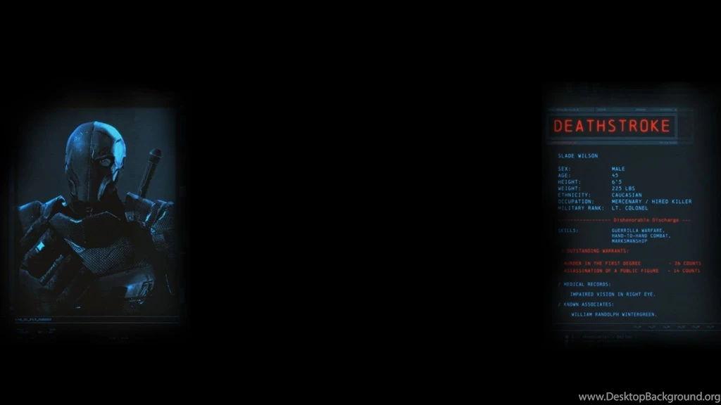 Deathstroke (Profile Background) Steam Companion