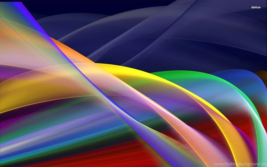 Colorful Translucent Silk Curves Wallpapers