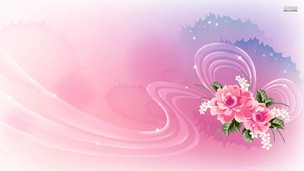 Pink Roses On Translucent Ribbon Wallpapers Artistic Wallpapers ...